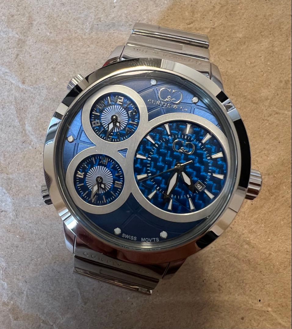 ★CURTIS＆CO★ カーティス　腕時計　50㎜　ステンレスベルト