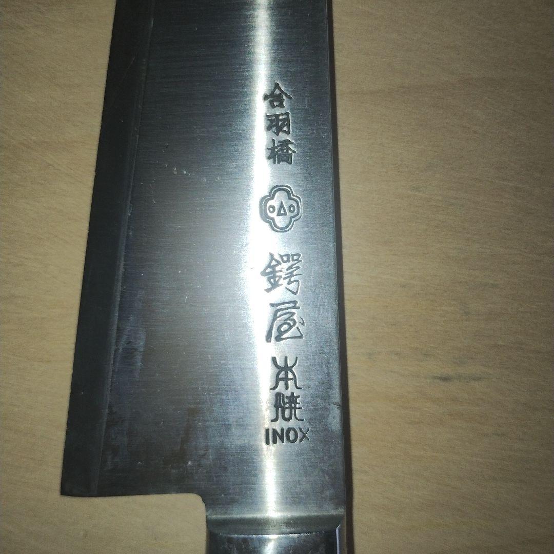 合羽橋　鍔屋　INOX本焼　左利き用　ガラスキ　全長295mm