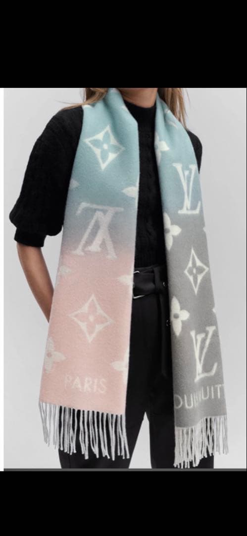 ★LOUIS VUITTON ★マフラーエシャルプレイキャビックモノグラム