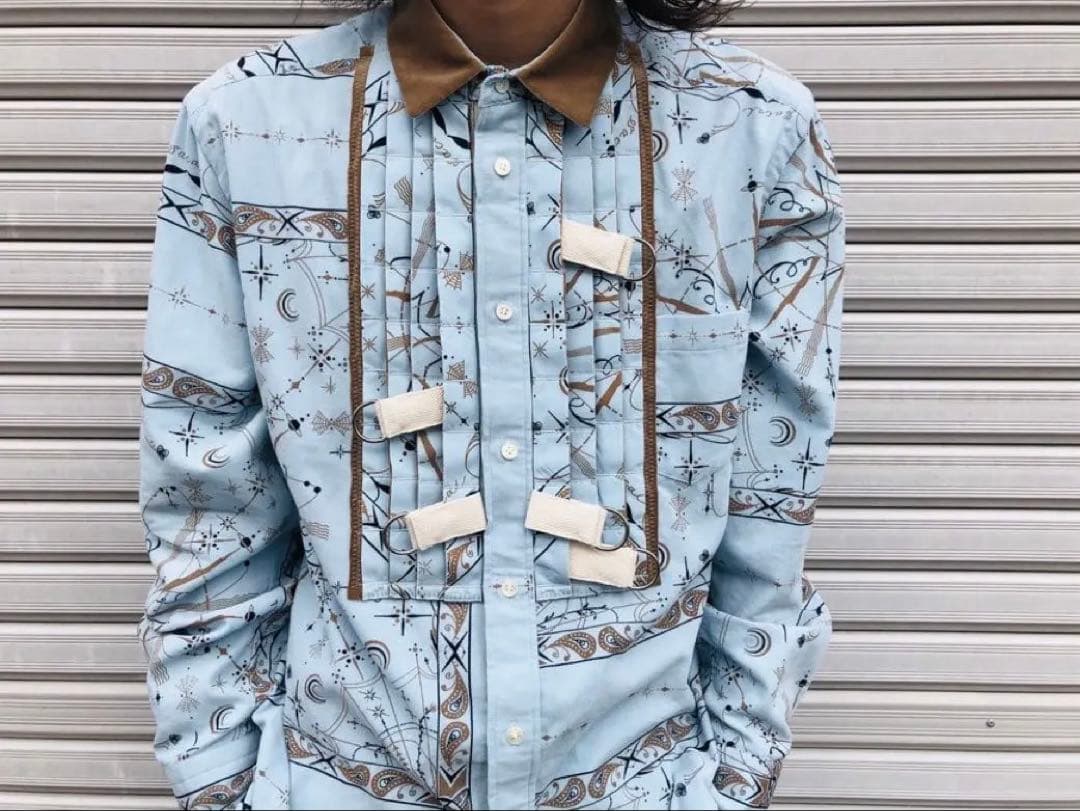 sacai Dr.Woo バンダナ柄 シャツ サカイ シャツジャケット コラボ