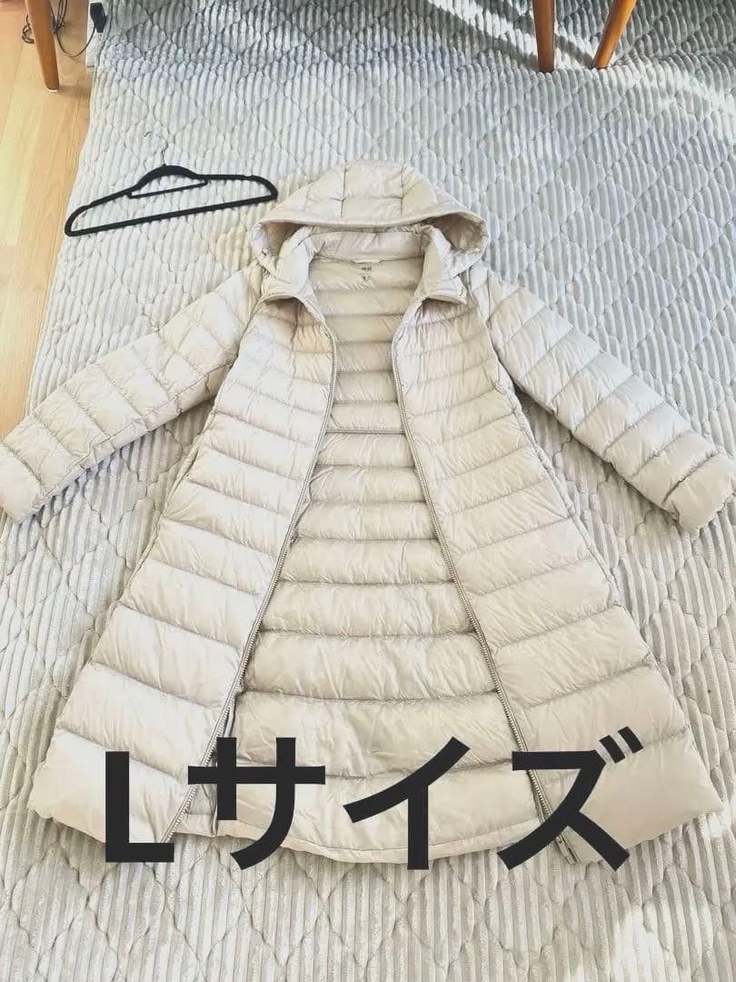 極美品UNIQLO ウルトラライトダウンロングコート ユニクロロングコート Ｌ