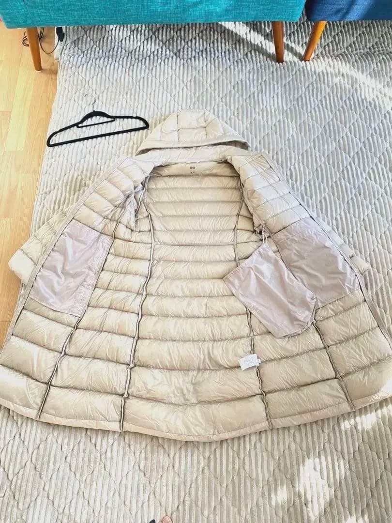 極美品UNIQLO ウルトラライトダウンロングコート ユニクロロングコート Ｌ