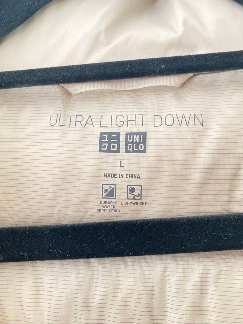 極美品UNIQLO ウルトラライトダウンロングコート ユニクロロングコート Ｌ