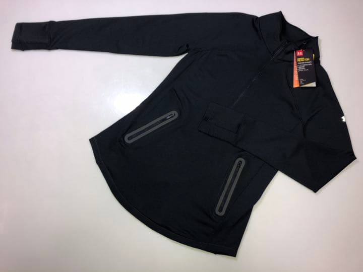 12アンダーアーマー◆1298256 リアクターフィッティドコールドギアL黒長袖