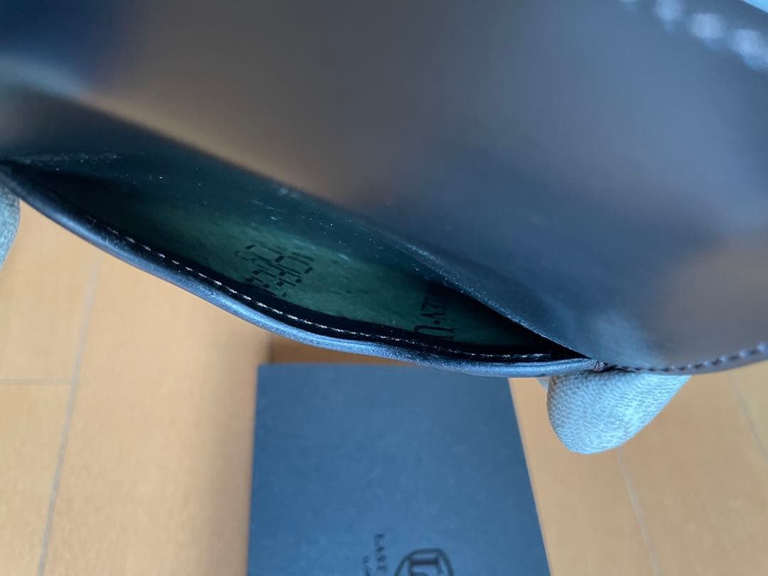 ラストクロップス　タング　シェルコードバン　ブラック　スタンプver