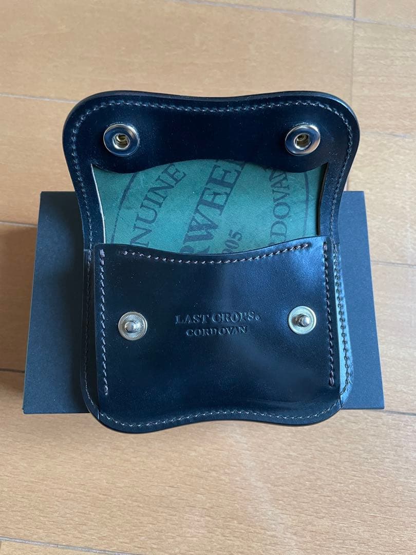 ラストクロップス　タング　シェルコードバン　ブラック　スタンプver