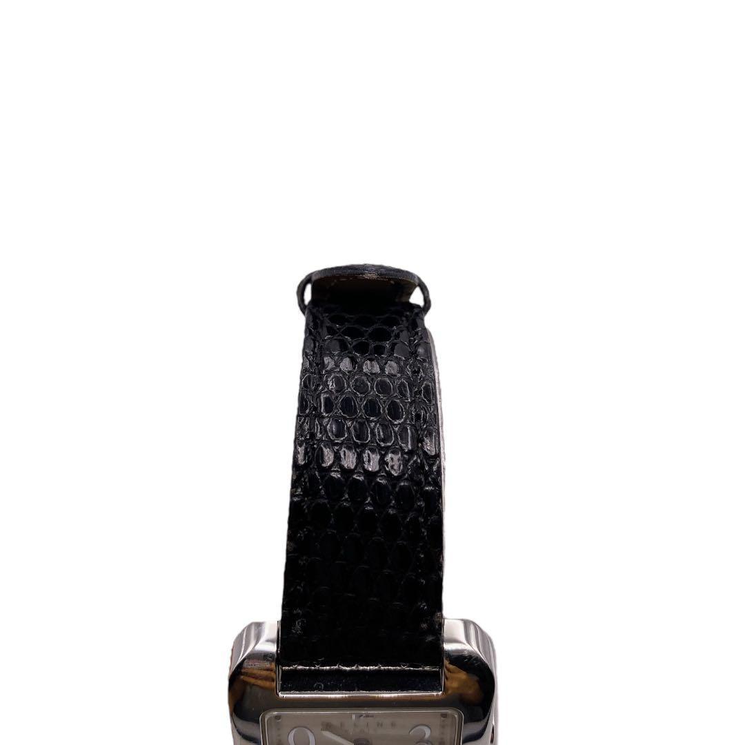 専用 CELINE スクエア デイト シルバー スイス製 腕時計 1305