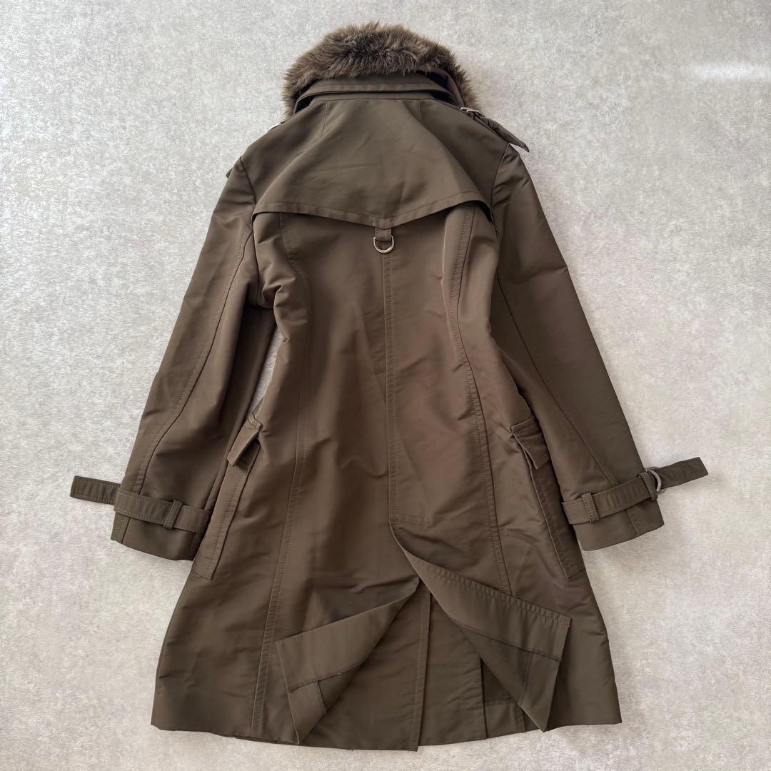 美品 BURBERRY BLUE LABEL トレンチコート ファー ライナー付