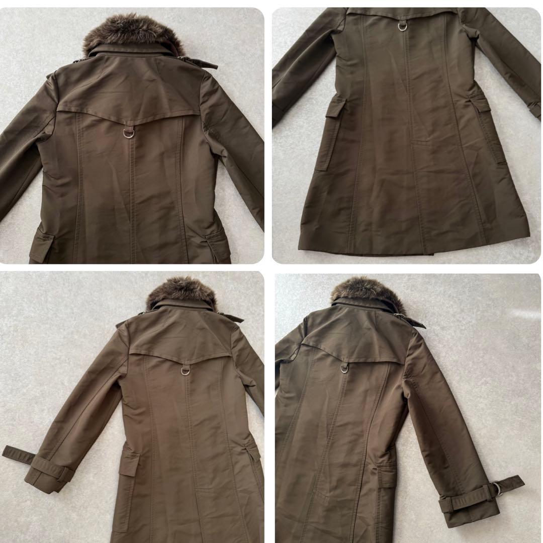 美品 BURBERRY BLUE LABEL トレンチコート ファー ライナー付