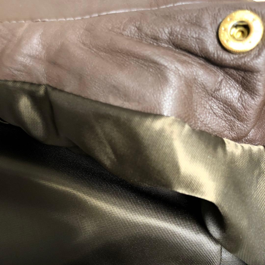 美品duffer DUFFER シングルライダース　ラムレザー　ジャケット