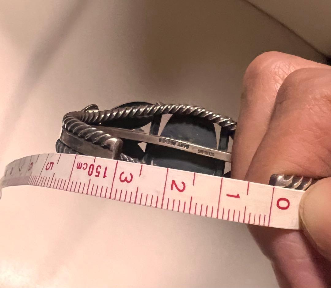 シルバーバングル ナバホ族 Gary Reeves 英書体サイン 初期タイプ