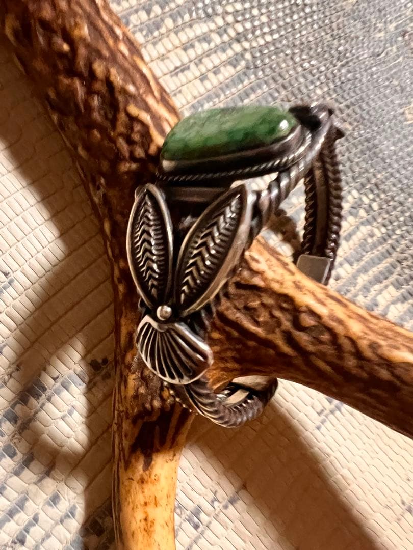 シルバーバングル ナバホ族 Gary Reeves 英書体サイン 初期タイプ