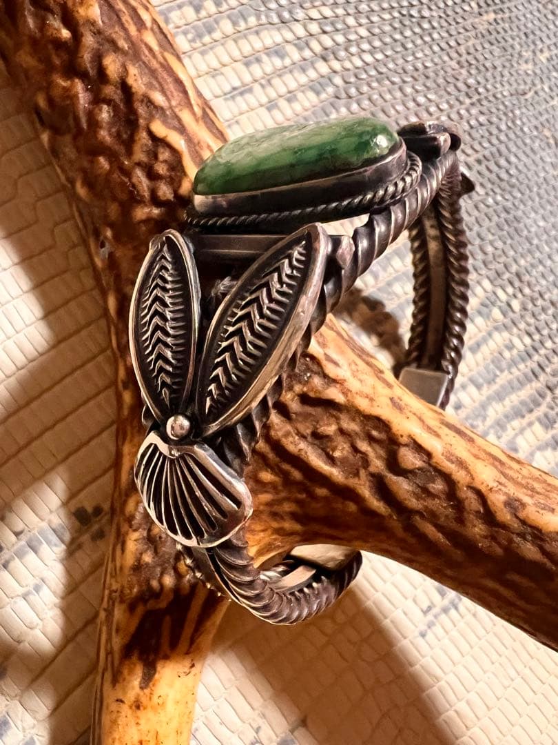 シルバーバングル ナバホ族 Gary Reeves 英書体サイン 初期タイプ