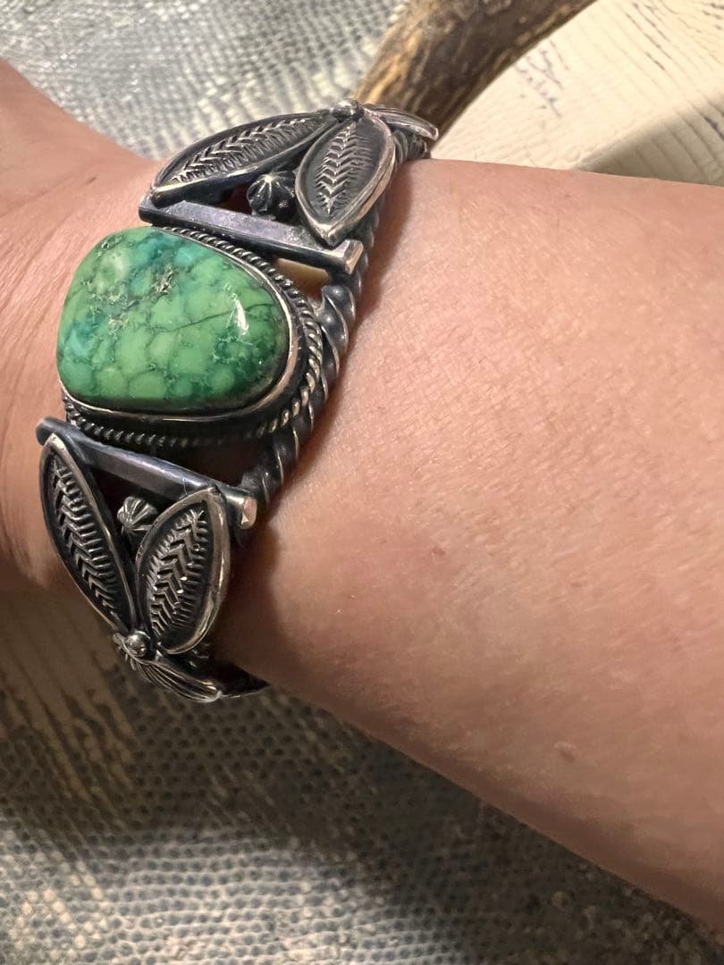 シルバーバングル ナバホ族 Gary Reeves 英書体サイン 初期タイプ