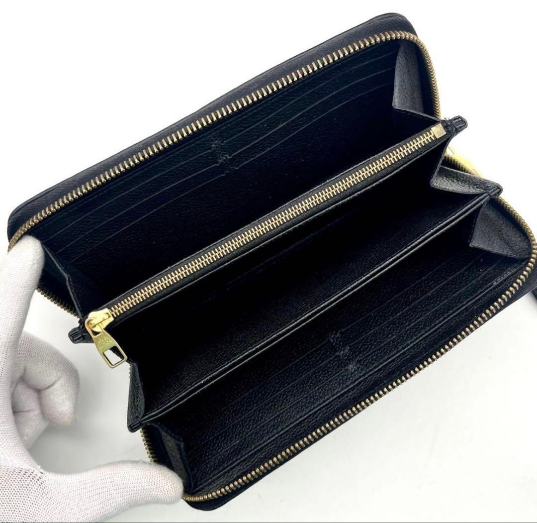 Louis Vuitton ブラックレザー財布