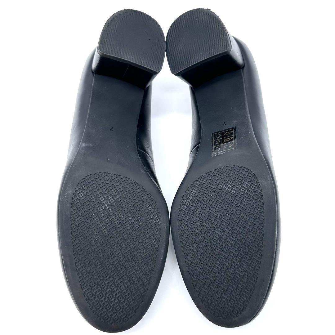 ほぼ未使用✨トリーバーチ BENTON レザー パンプス サークルロゴ 24cm