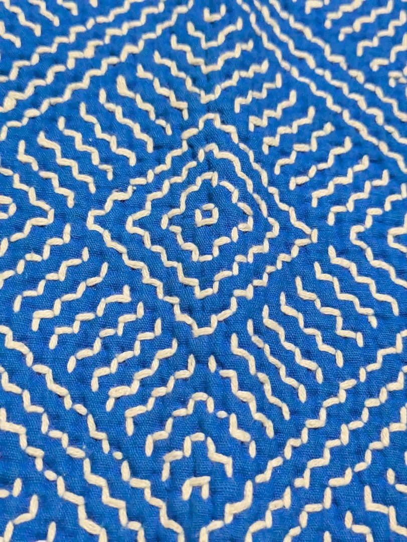 #187 ヴィンテージ ラリーキルト / カンタキルト カバー 厚手 希少 青