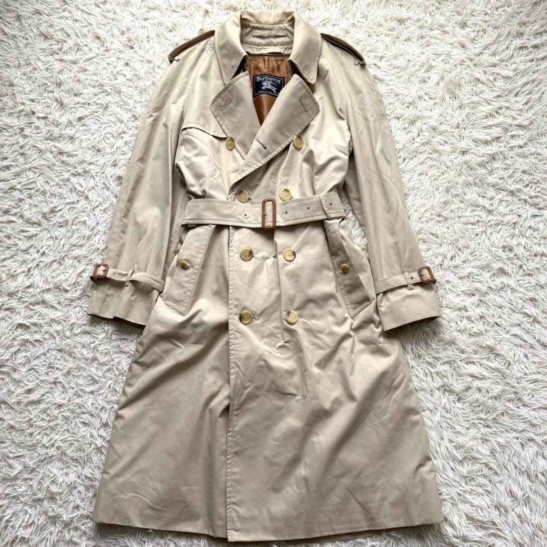 美品 着丈117 バーバリー ライナー ベルト付 トレンチコート ノバチェック