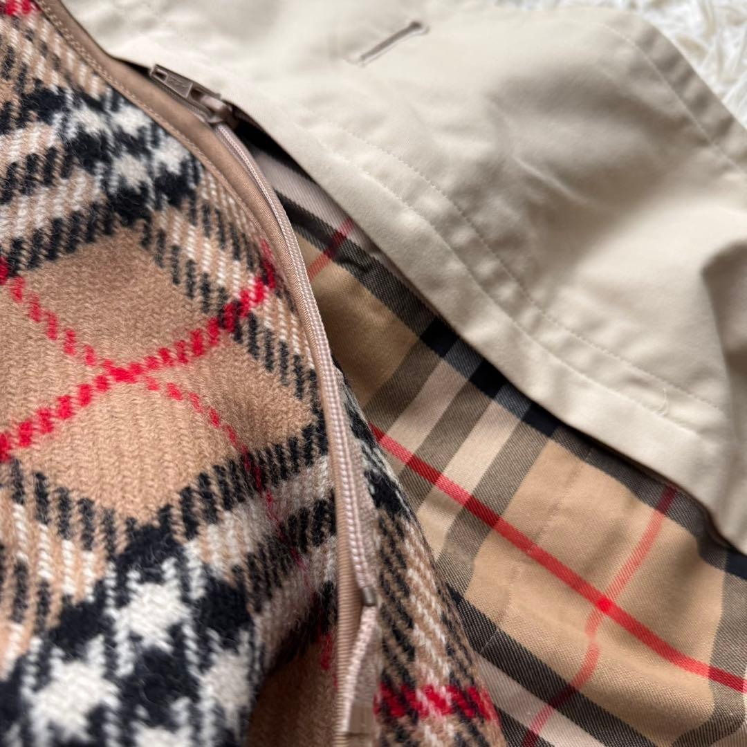 美品 着丈117 バーバリー ライナー ベルト付 トレンチコート ノバチェック