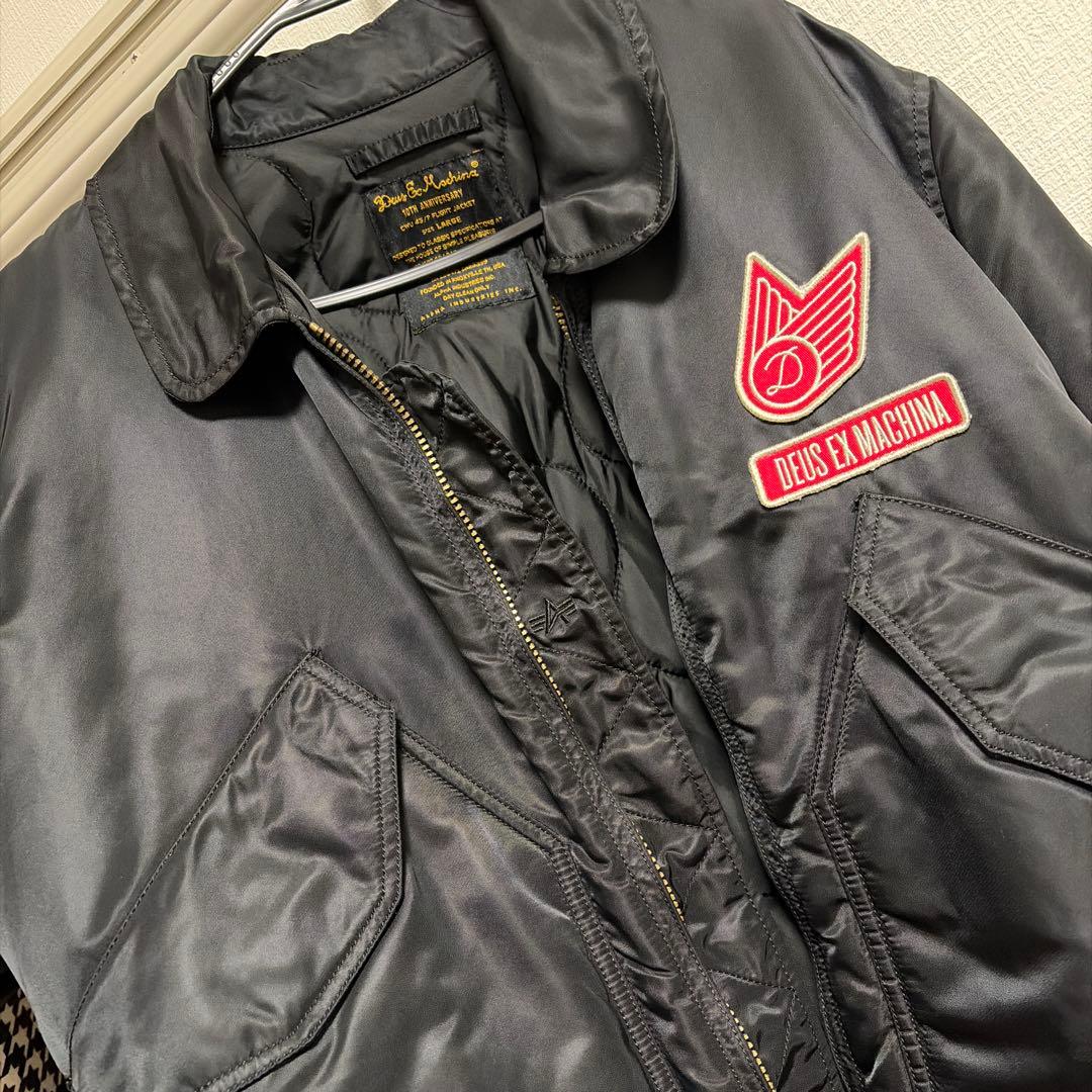 アルファ×デウスエクスマキナ 限定 コラボ フライトジャケット　Lサイズ】