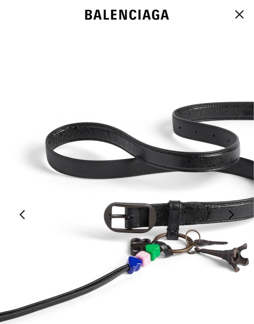 新品 BALENCIAGA LE CITY CHARMS BELT サイズ90