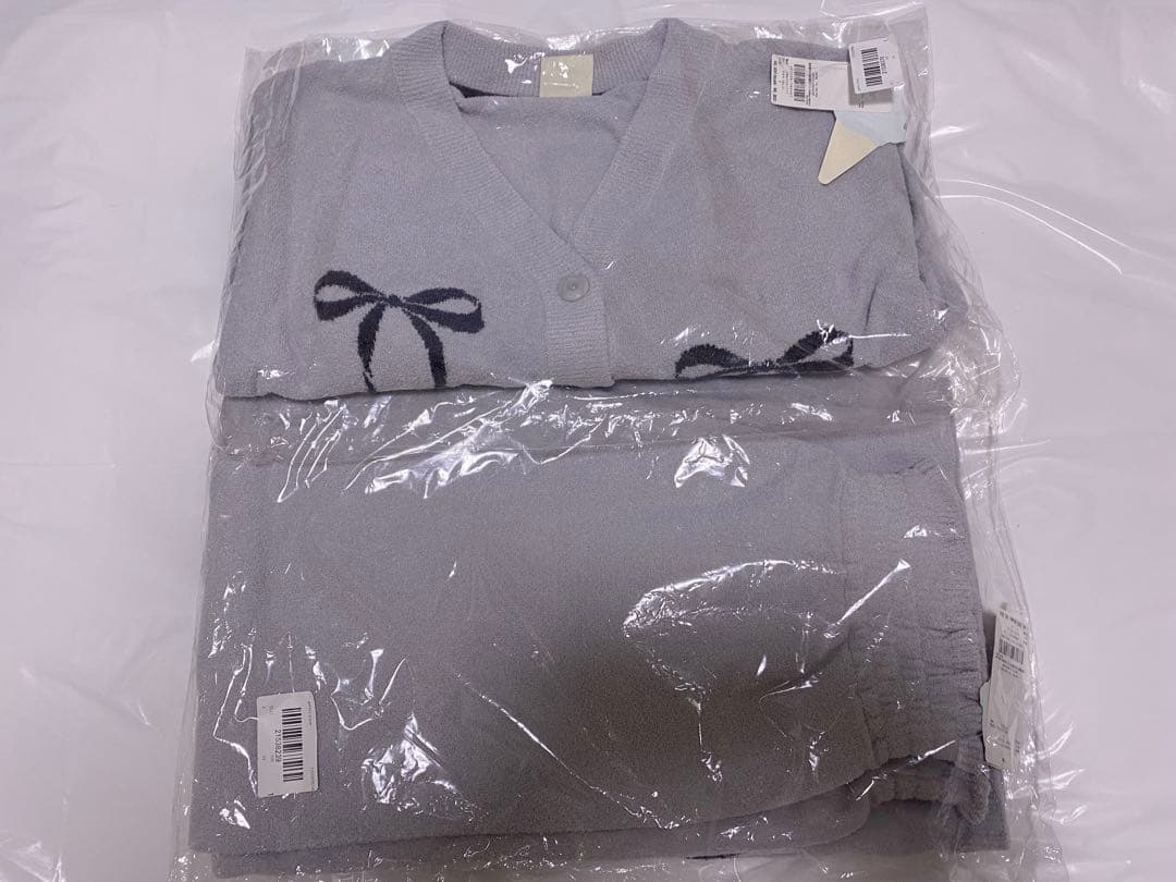 ジェラートピケ❤︎ウサギオンライン限定❤︎リボンジャガードカーディガン＆ロングパンツ