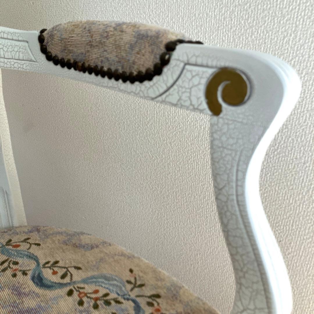 【美品】イタリア製　アンティーク　チェア　エンジェル　鋲打ち