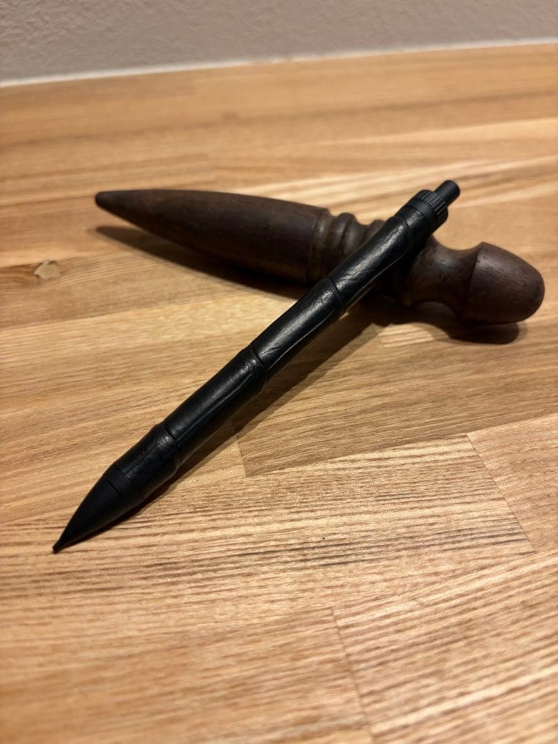 革軸ペン スモールクロコダイル ポロサス 加藤金属