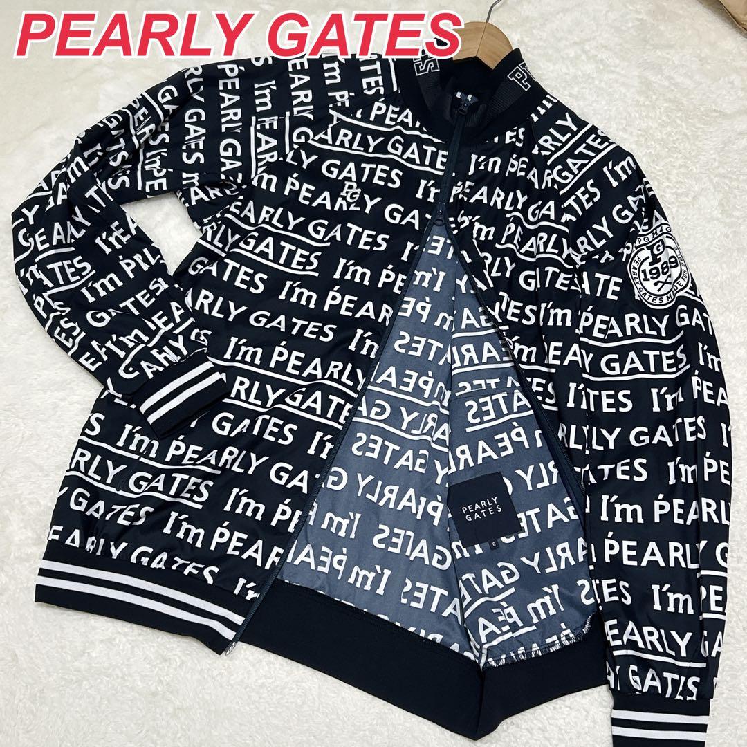 PEARLY GATES パーリーゲイツ ロゴ総柄 ゴルフジャケット ブルゾン
