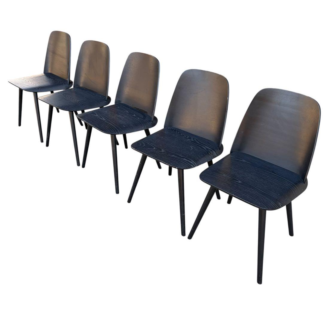 美品　muuto ムート Nerd Chair ナードチェア オーク 一脚 黒②