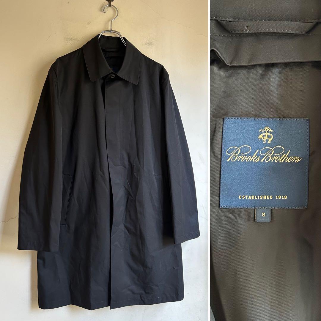 美品 BROOKS BROTHERS ウールライナー ステンカラーコート 黒
