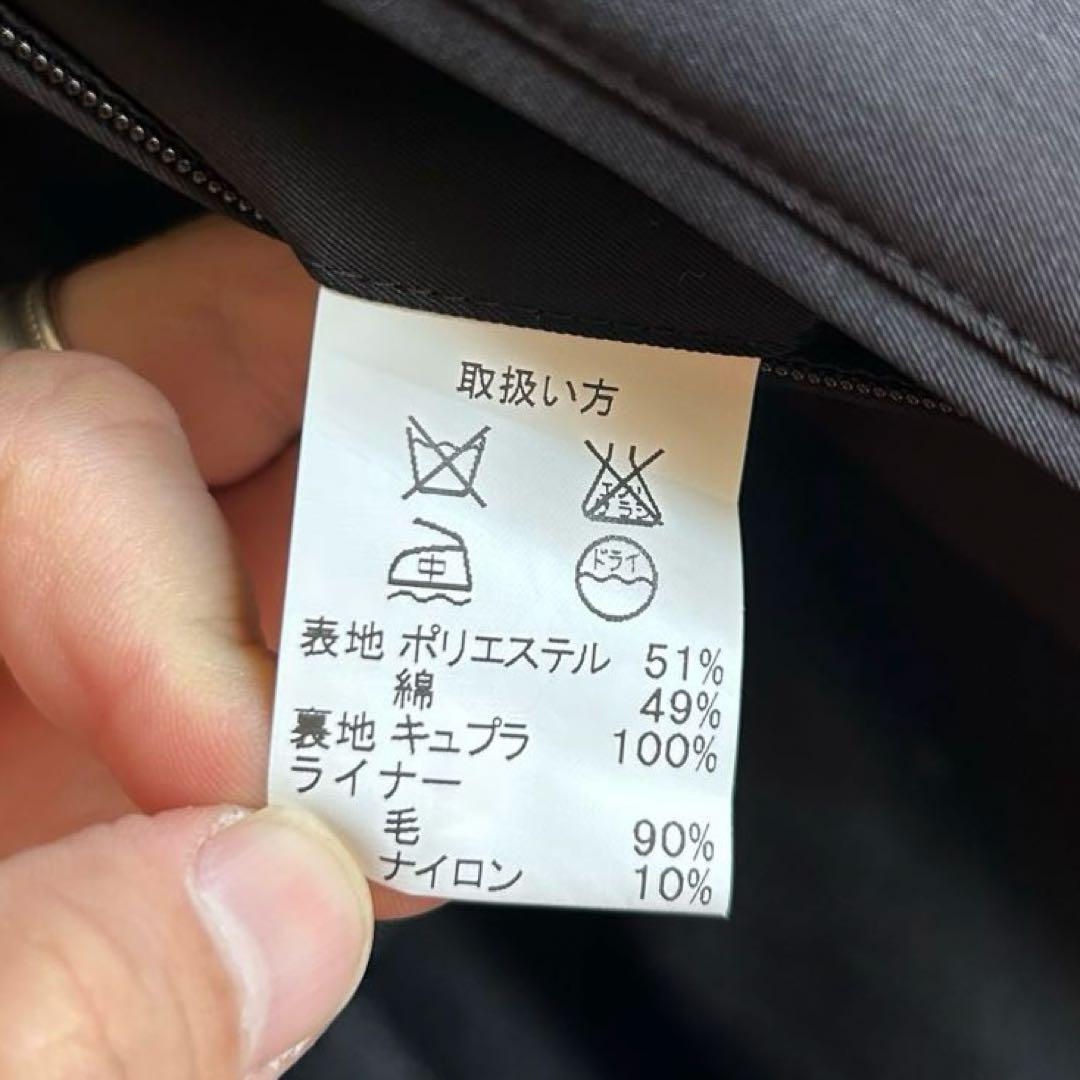 美品 BROOKS BROTHERS ウールライナー ステンカラーコート 黒