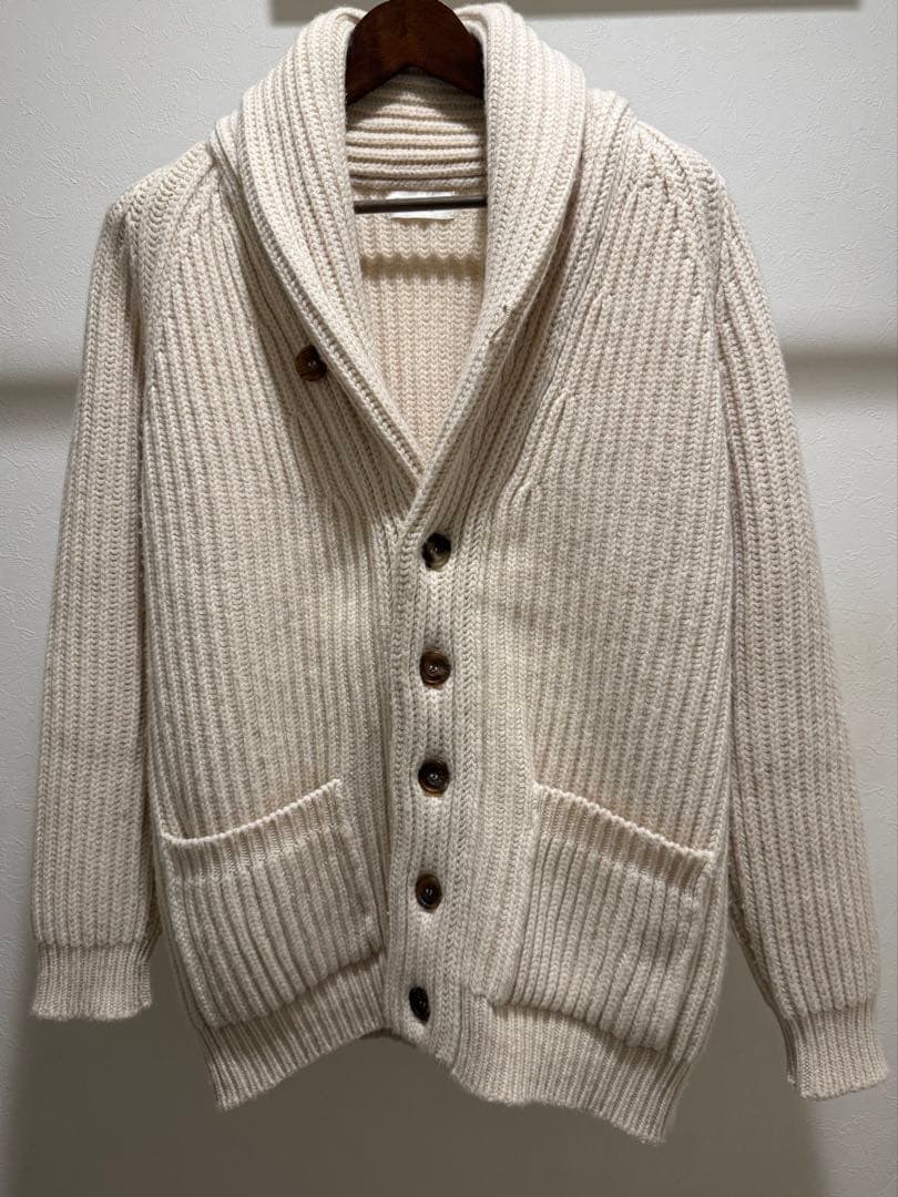 COLHAY'S コルヘイス ショルカラー カーディガン エクリュ 40