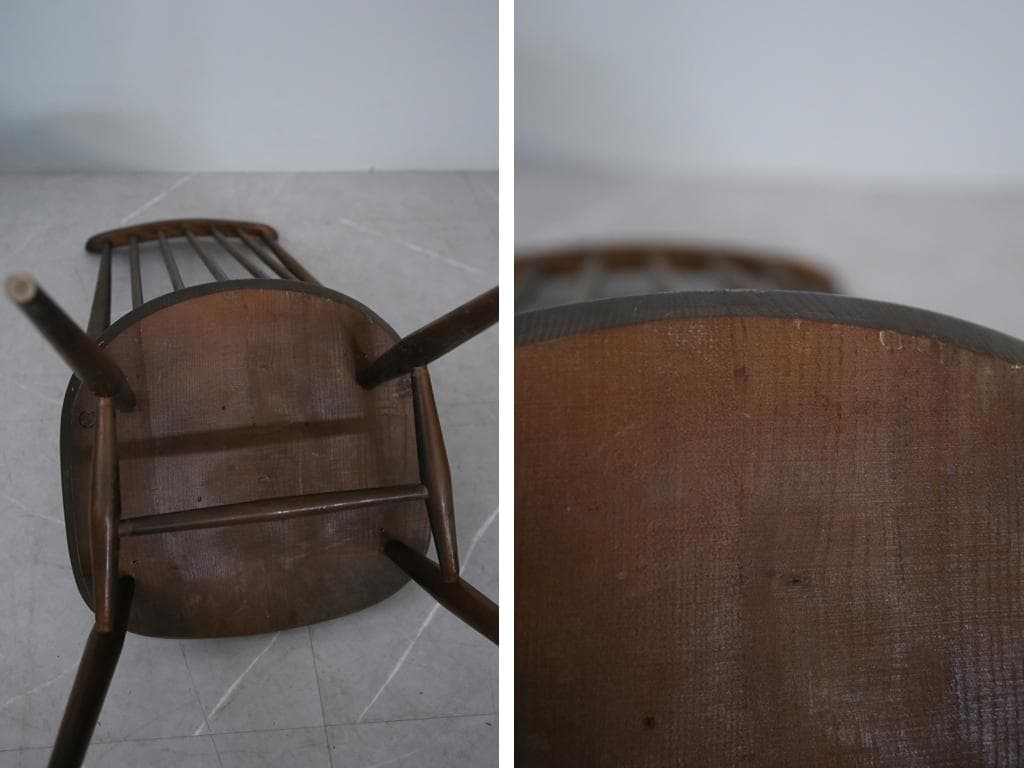 英国アンティークERCOLアーコールゴールドスミスチェア/椅子イス(92-92)