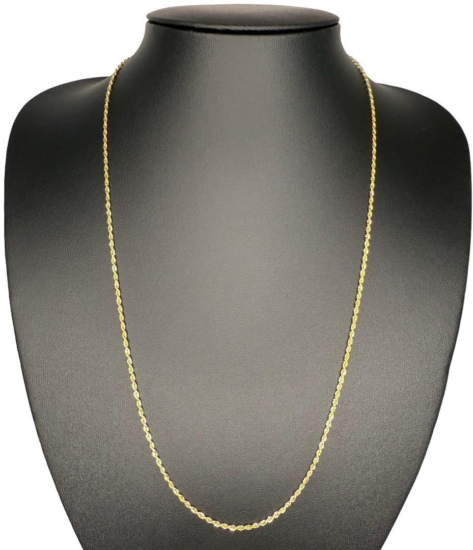 10K ロープネックレス 56cm 1.5mm