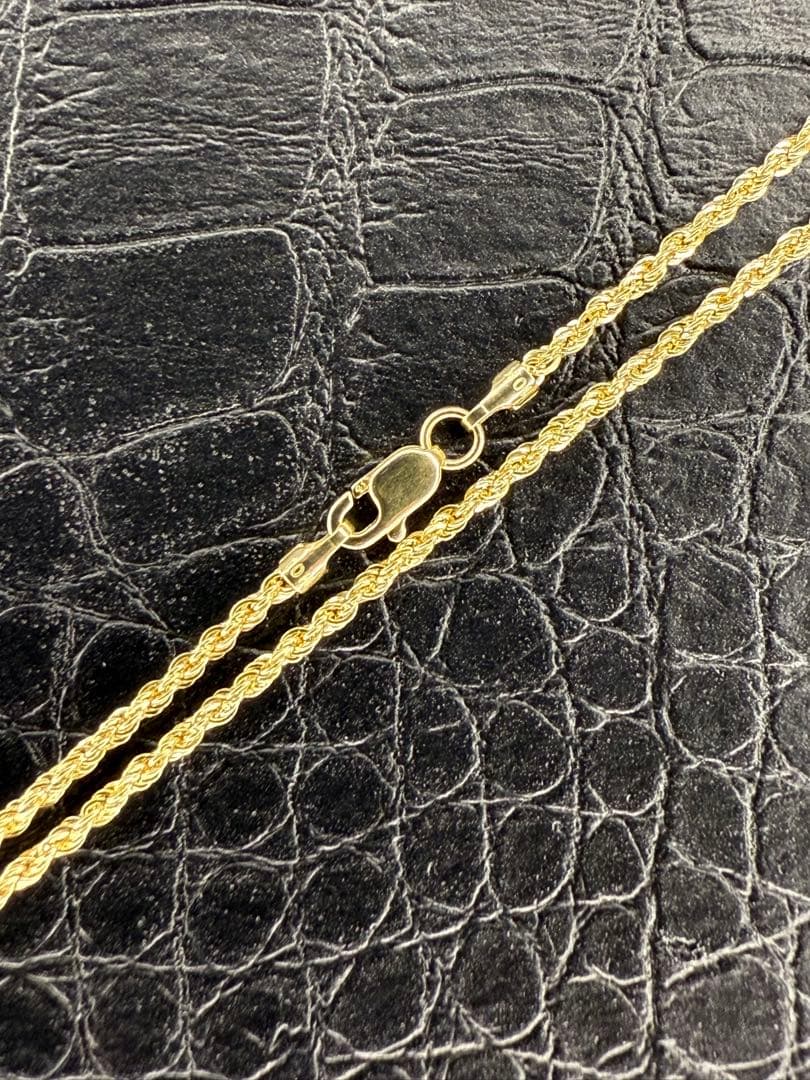 10K ロープネックレス 56cm 1.5mm