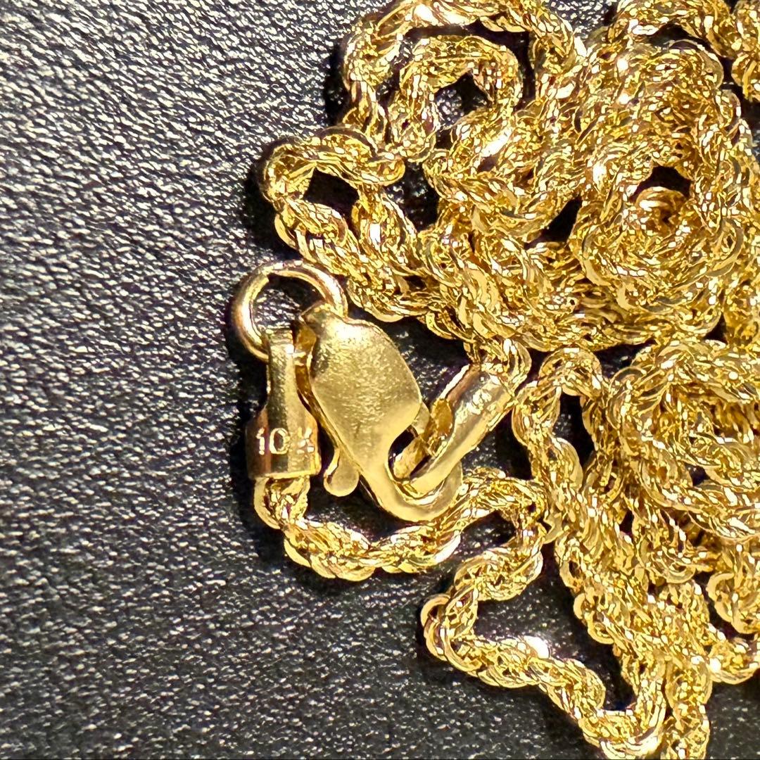 10K ロープネックレス 56cm 1.5mm