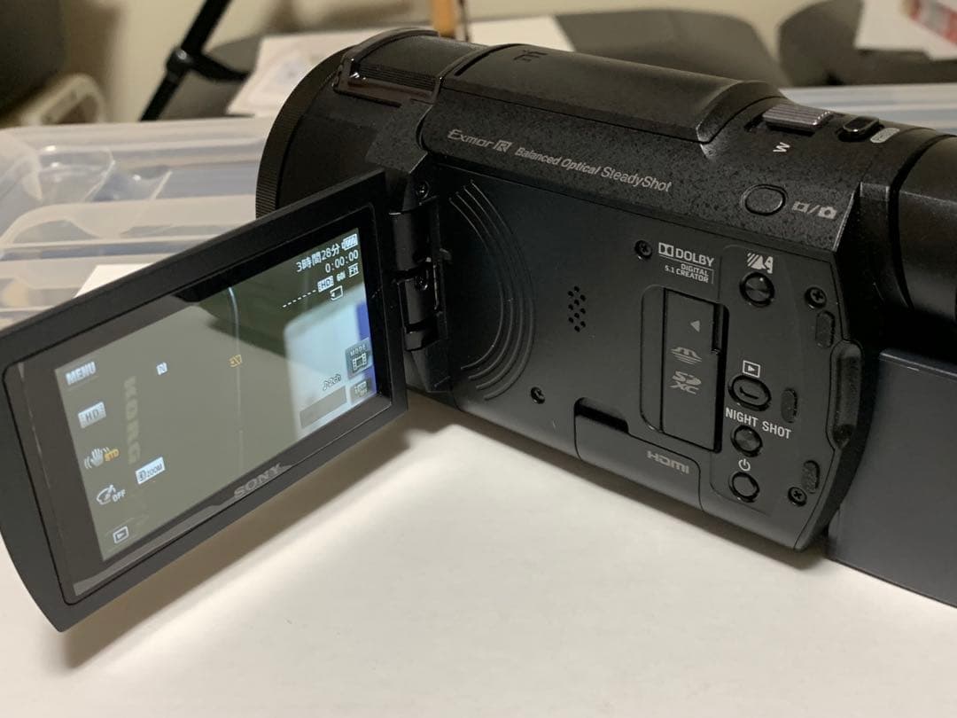 名機 SONY FDR-AX55 空間光学手ぶれ補正4K ビデオカメラ
