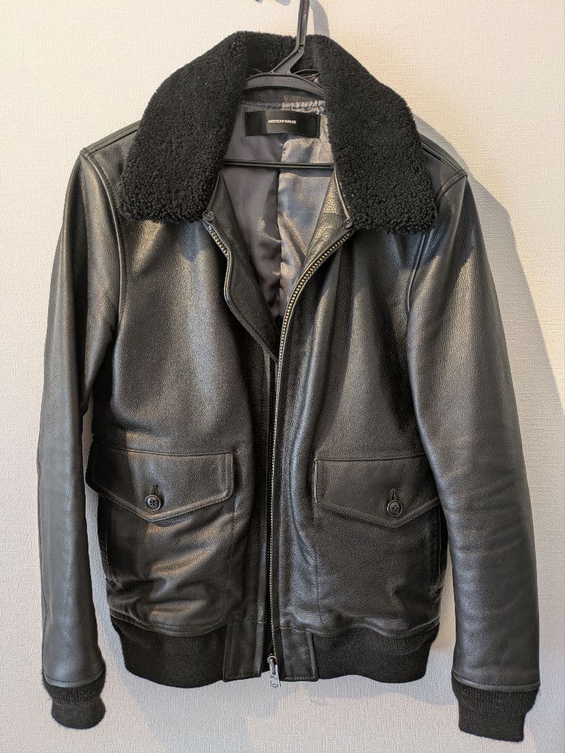 AMERICAN RAG CIE 2WAYG1レザージャケット 2 黒