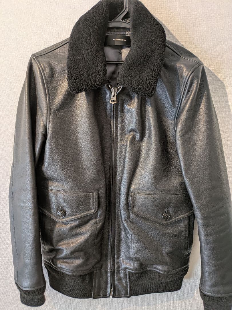 AMERICAN RAG CIE 2WAYG1レザージャケット 2 黒