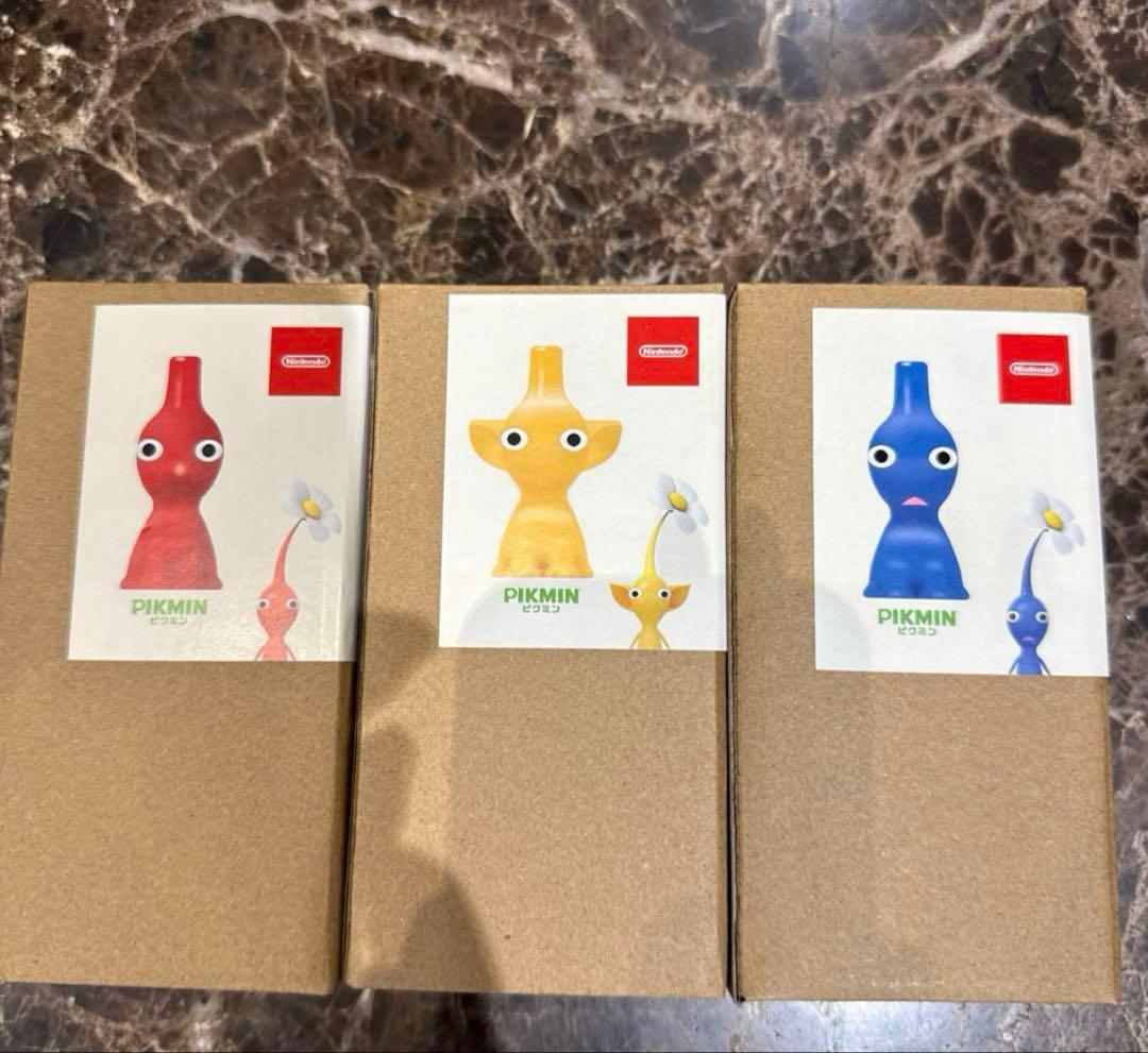 ピクミン 一輪挿し 全セット　赤青黄 Nintendo 限定　花瓶　新品未使用