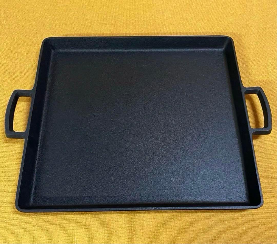 早い者勝‼️IH可 岩鋳 鉄板大 グリルパン オイルプレート 南部鉄器 お好み焼き