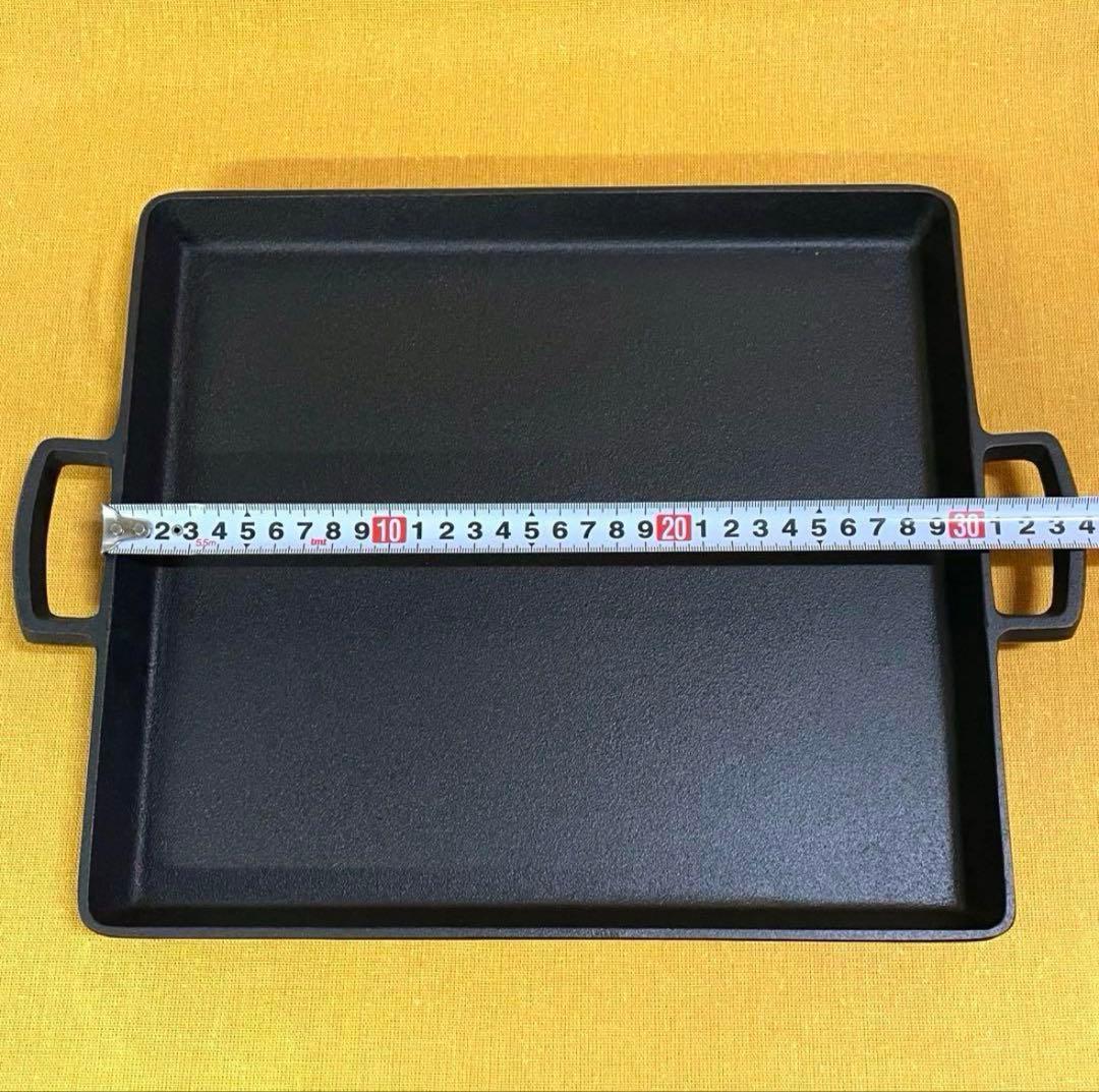 早い者勝‼️IH可 岩鋳 鉄板大 グリルパン オイルプレート 南部鉄器 お好み焼き