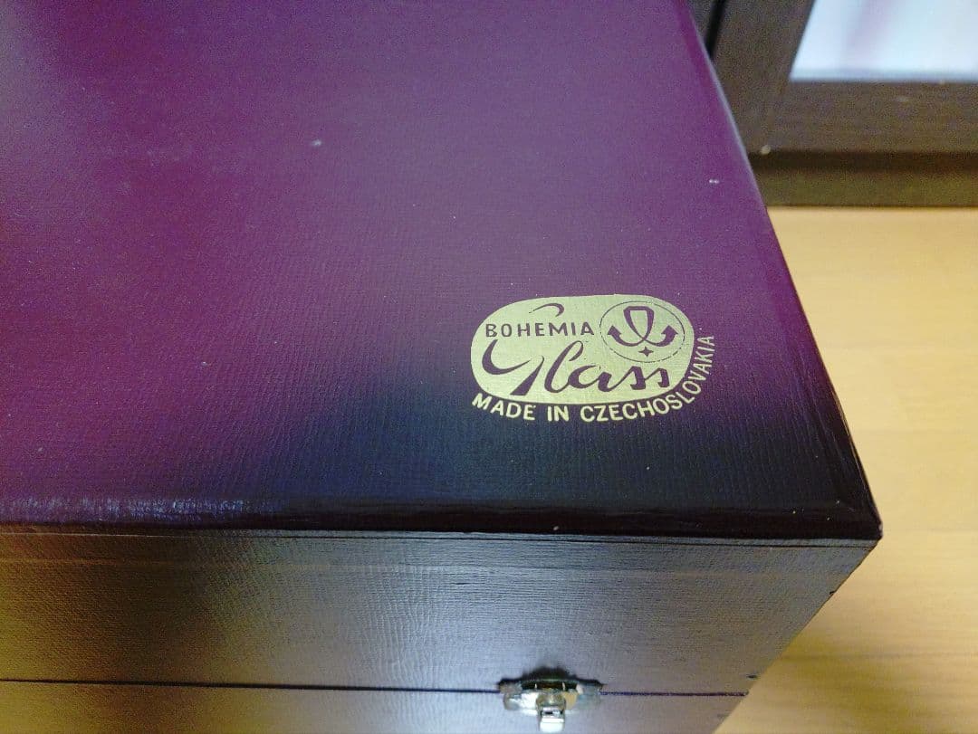 Bohemia Glass クリスタル花瓶 高さ約30cm 父の終活