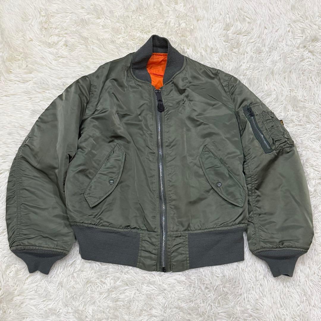 755　アルファインダストリーズ　MA-1フライトジャケット　S　USA製