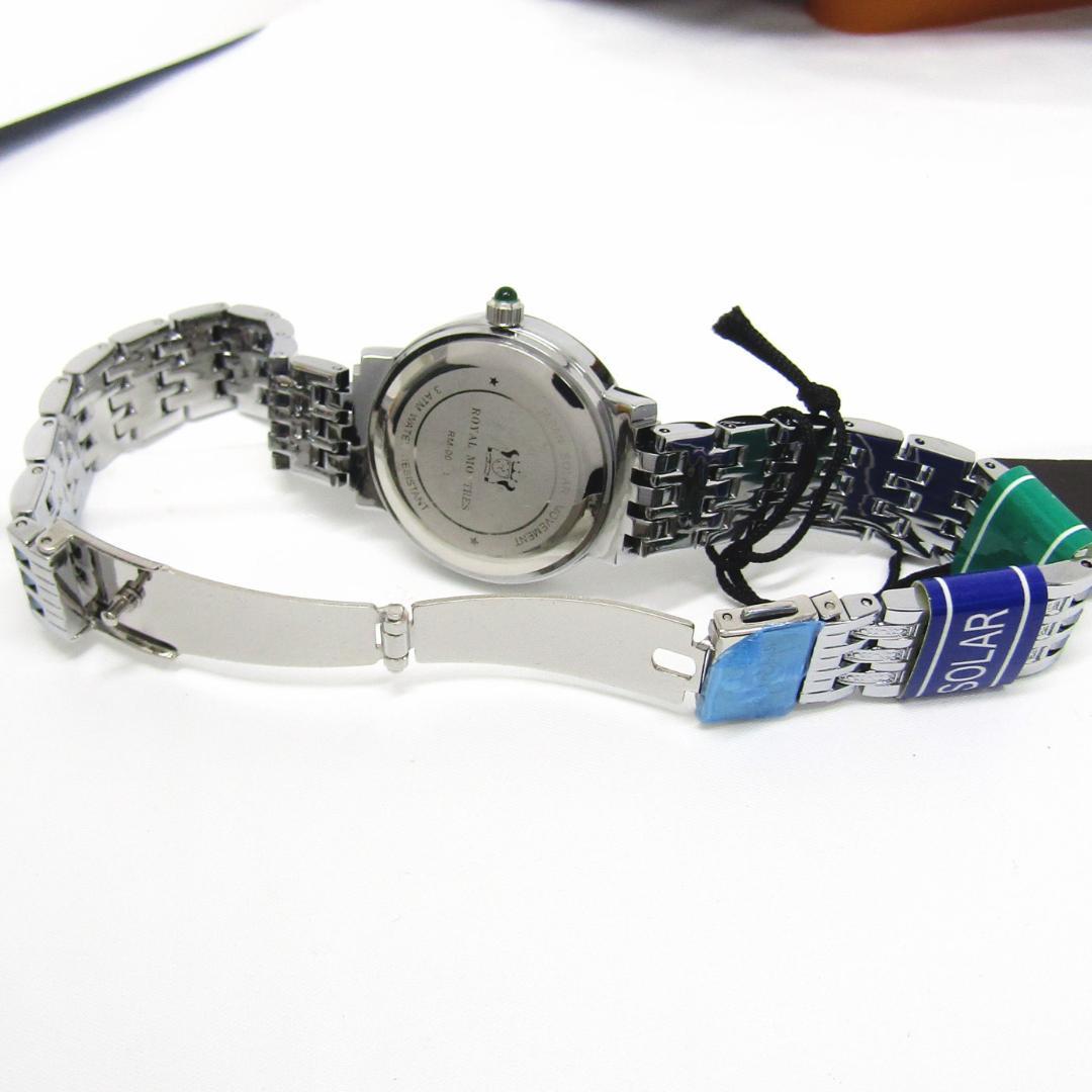 専用　 ロイヤルモントレス エメラルド入り ソーラー 腕時計