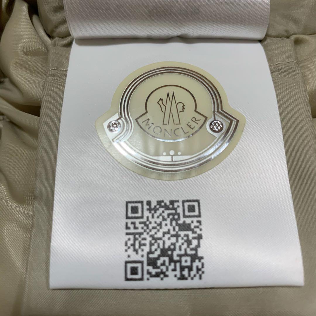 【超美品】モンクレール　 GALLINULE ファーベスト1 ベージュ5D119