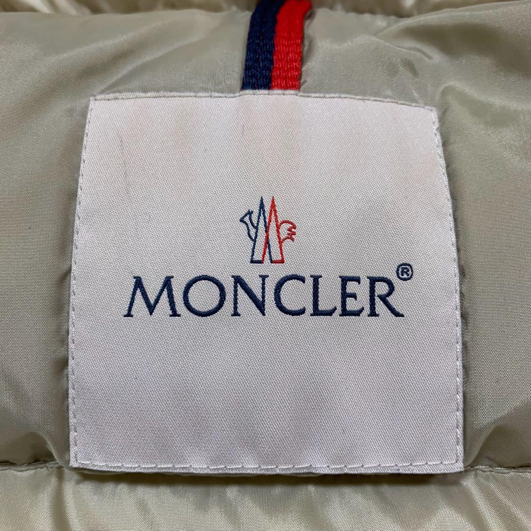 【超美品】モンクレール　 GALLINULE ファーベスト1 ベージュ5D119