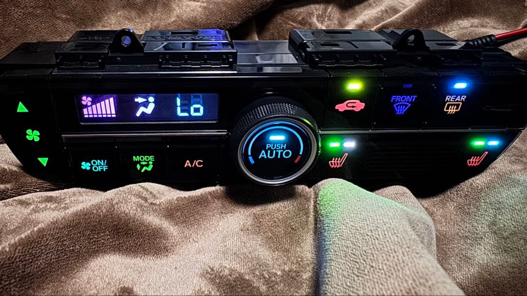 jf3 N-BOX Nボックス カスタム　エアコンスイッチパネル レインボー