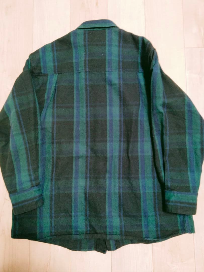 ダブルタップス21aw　ネルシャツ　グリーン系　サイズ1。